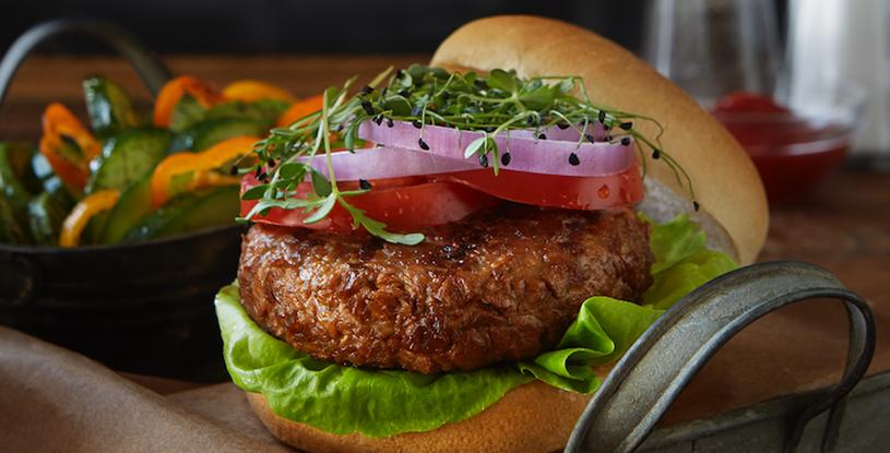 Textured Wheat Protein Veggie Burger