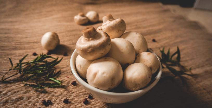 Mushrooms in Bowl